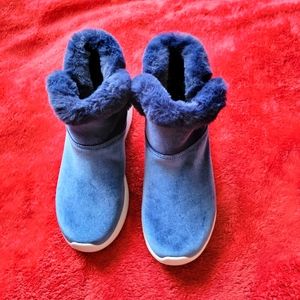 NWT Sketchers Fauz Fur Ankle Boots, Girls Size 5